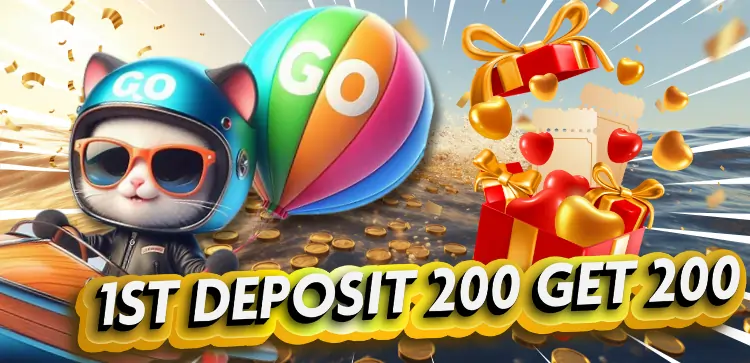 first deposit 200 get P200 at Gocash777!