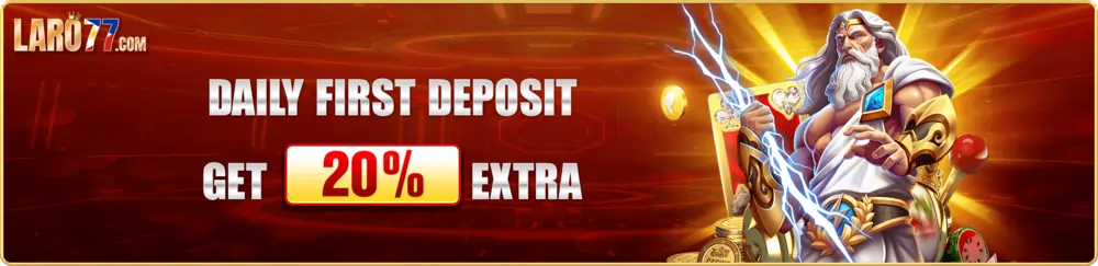 daily first deposit get 20% extra!